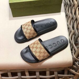 Men's Maxi GG Canvas Slide