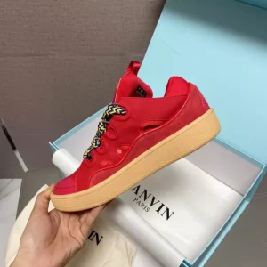 Lanvin Leather Curb Sneaker