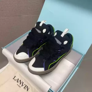 Lanvin Leather Curb Sneaker