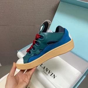 Lanvin Leather Curb Sneaker