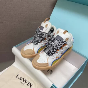 Lanvin Leather Curb Sneaker