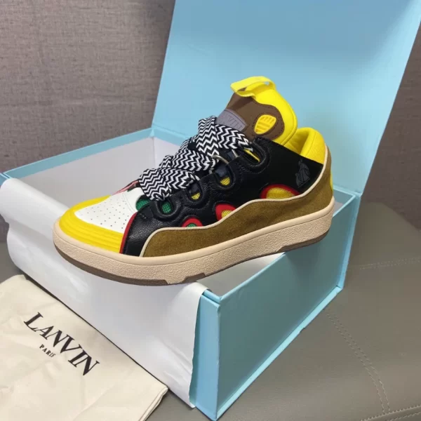 Lanvin Leather Curb Sneaker