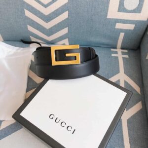 GG Reversible Belt With Square G Buckle