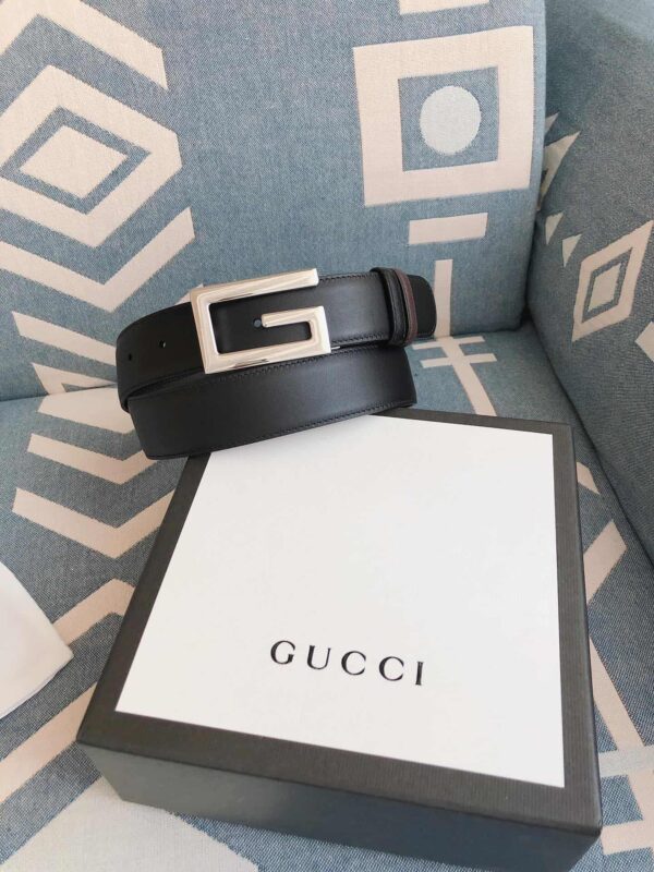 GG Reversible Belt With Square G Buckle