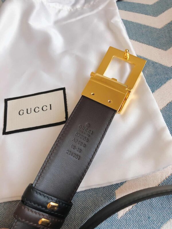 GG Reversible Belt With Square G Buckle