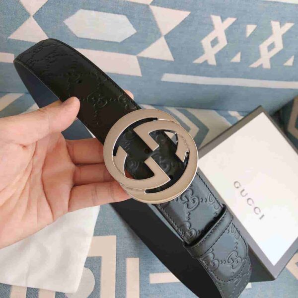 GG Signature Leather Belt