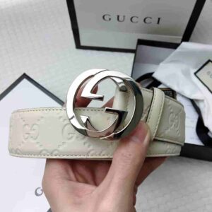 GG Signature Leather Belt