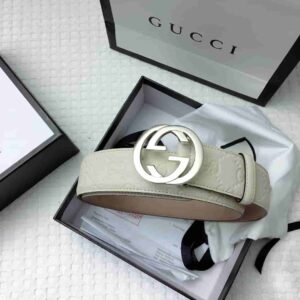 GG Signature Leather Belt