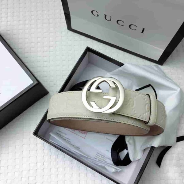 GG Signature Leather Belt