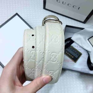 GG Signature Leather Belt