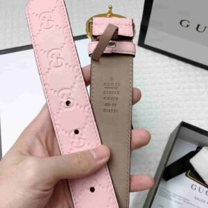 GG Signature Leather Belt