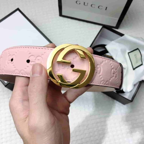 GG Signature Leather Belt