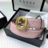 GG Signature Leather Belt