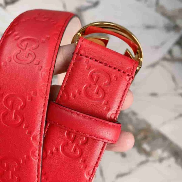 GG Signature Leather Belt