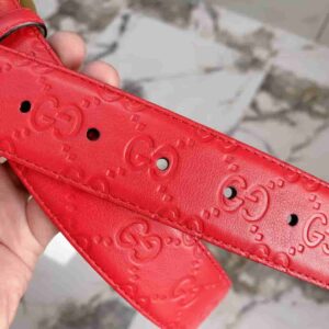 GG Signature Leather Belt