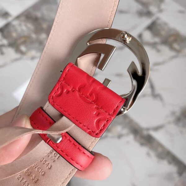 GG Signature Leather Belt