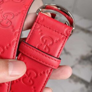 GG Signature Leather Belt