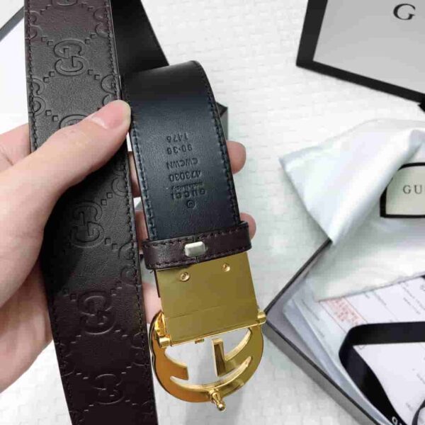 GG Signature Leather Belt