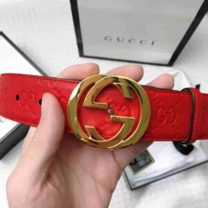 GG Signature Leather Belt