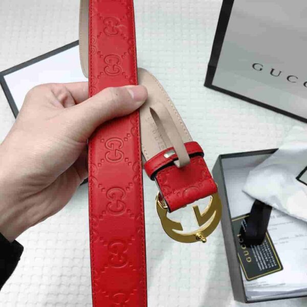 GG Signature Leather Belt