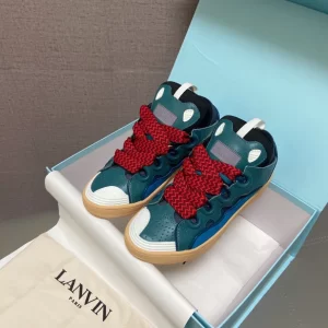 Lanvin Leather Curb Sneaker