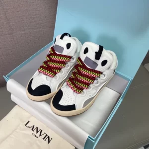 Lanvin Leather Curb Sneaker