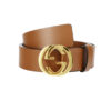 The GG Interlock Leather Belt