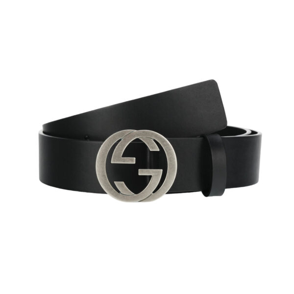 The GG Interlock Leather Belt