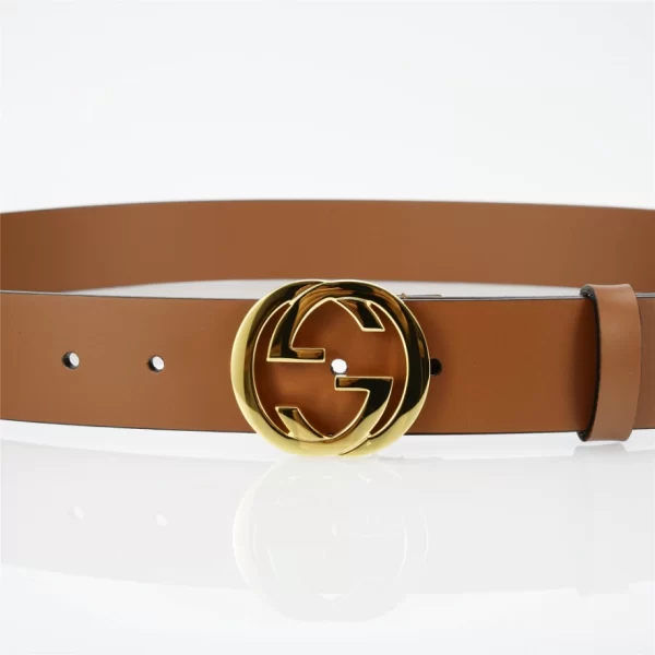 The GG Interlock Leather Belt