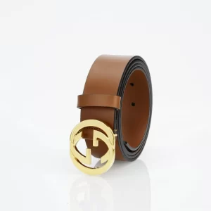 The GG Interlock Leather Belt