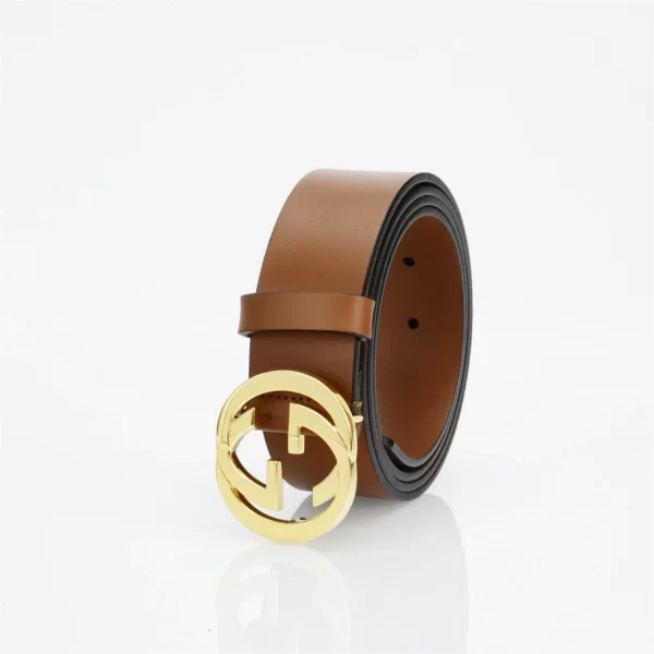 The GG Interlock Leather Belt