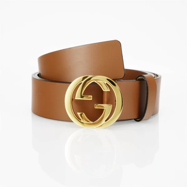 The GG Interlock Leather Belt