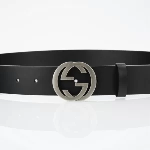 The GG Interlock Leather Belt