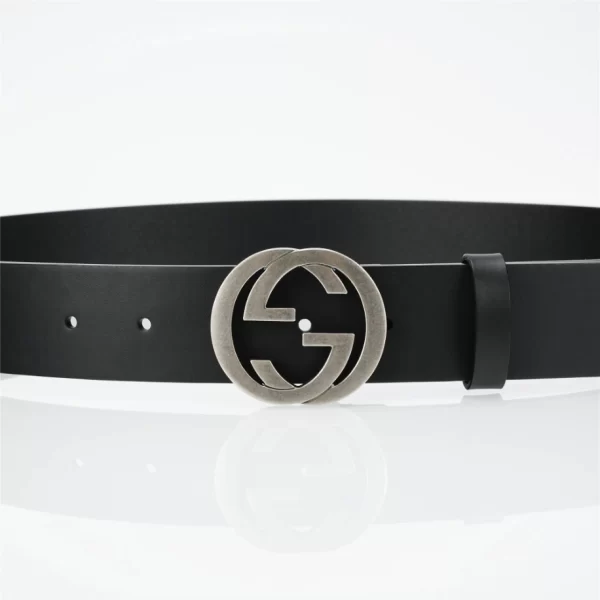 The GG Interlock Leather Belt