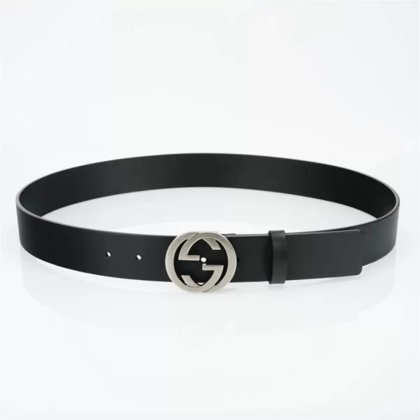 The GG Interlock Leather Belt