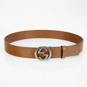 The GG Interlock Leather Belt