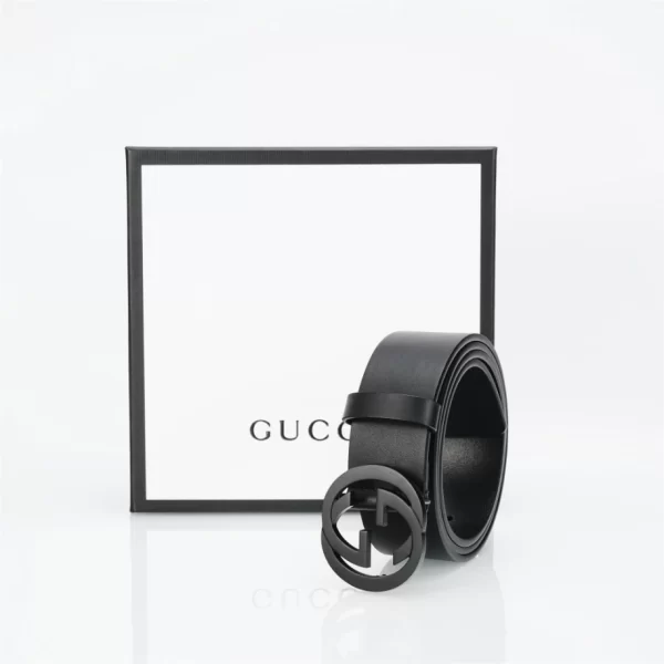 The GG Interlock Leather Belt