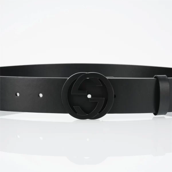 The GG Interlock Leather Belt