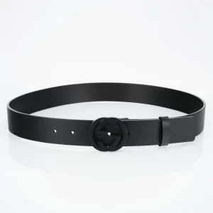 The GG Interlock Leather Belt