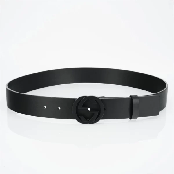 The GG Interlock Leather Belt