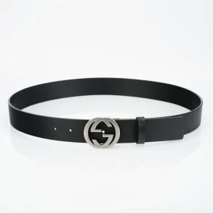 The GG Interlock Leather Belt