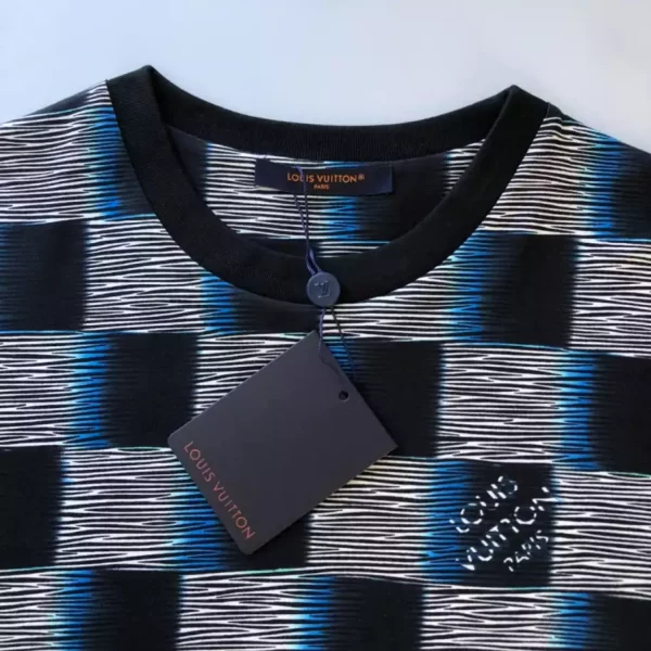 Louis Vuitton Damier Short-Sleeved Cotton T-Shirt - LRT10