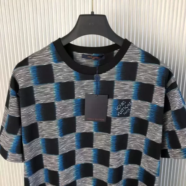 Louis Vuitton Damier Short-Sleeved Cotton T-Shirt - LRT10