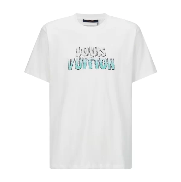 Louis Vuitton Embroidered Beads Cotton T-Shirt - LRT18