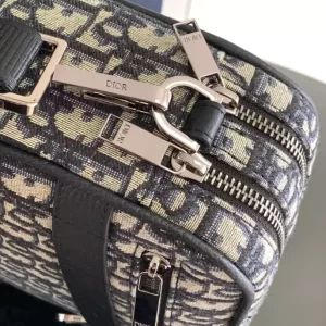 Dior Safari Bag With Strap Beige And Black Dior Oblique Jacquard - RCD0